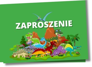 ПРИГЛАШЕНИЯ НА ДЕНЬ РОЖДЕНИЯ ДИНОЗАВРОВ 15х10см