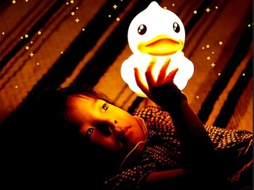 LED DUCK RGB НОЧНИК ДЛЯ ДЕТЕЙ, USB TOUCH