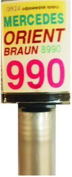 MERCEDES 990 8990 ORIENTBRAUN LAKIER SAMOCHODOWY ZAPRAWKA DO RYS 10 ML ARA