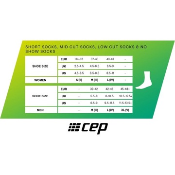 Компрессионные носки CEP для бега Носки для бега L
