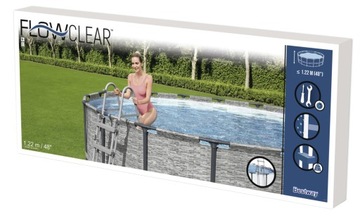 Безопасная лестница для бассейна 122 см Bestway Pool 58331