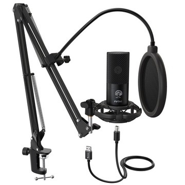 Mikrofon gamingowy do Komputera Fifine T669 USB Statyw Ramię Pop-Filtr Kosz