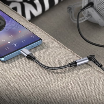 КАБЕЛЬ-АДАПТЕР USB C MINI JACK 3,5 мм AUX DAC