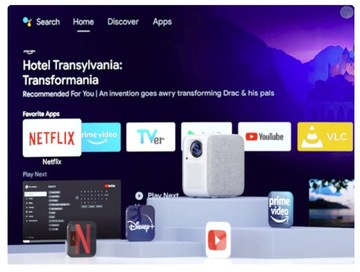 МИНИ-СВЕТОДИОДНЫЙ ПРОЕКТОР 13500LM ANDROID TV 10 4K FHD WIFI СУМКА ПУЛЬТ ДИСТАНЦИОННОГО УПРАВЛЕНИЯ