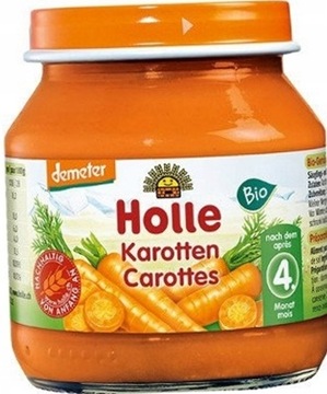 HOLLE BIO DANIE 100% MŁODA MARCHEWKA