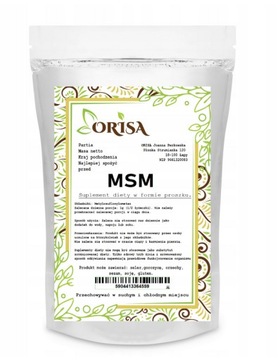 MSM siarka organiczna 1kg w proszku.