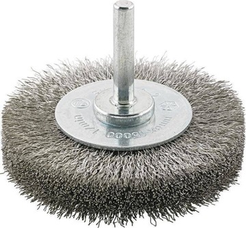 Szczotka tarczowa trzpieniowa drut ze stali nierdzewnej 30x6mm FORMAT