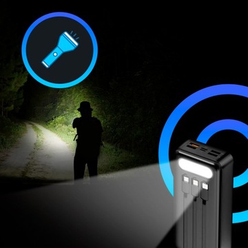 Power Bank 30000 мАч Быстрая зарядка 22,5 Вт + КАБЕЛИ