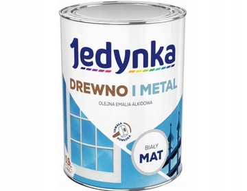 JEDYNKA Эмаль для дерева и металла GLOSS WHITE 0,9л