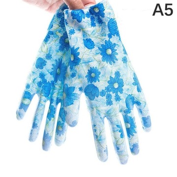 1Pair Color PU Garden Labor Planting Yard Gloves