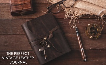 Кожаный журнал винтажный ежедневник ко Дню матери