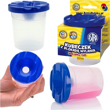 KUBEK NIEKAPEK KUBECZEK NA WODĘ Z BLOKADĄ WYLANIA DO FARB 150 ml ASTRA