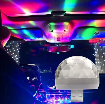МИНИ-ДИСКОШАР LED DISCO RGB USB ПРОЕКТОР ЦВЕТНАЯ ЛАМПА ДЛЯ ВЕЧЕРИНКИ