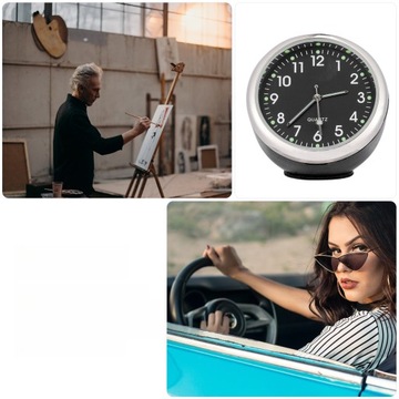 ZEGAREK SAMOCHODOWY LUMINOUS MINI DASH NAKLEJONY ZEGAREK