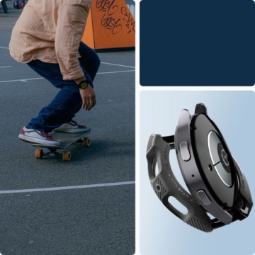 Матовый чехол для Galaxy Watch 7 44 мм, Spigen Caseology Vault, накладка на чехол