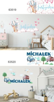 Детские наклейки на стену, наклейка с именем ребенка