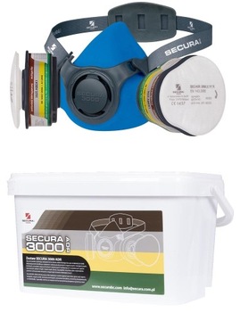 Zestaw ADR półmaska + filtry SECURA 3100 ABEK1 P2