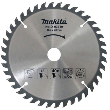 MAKITA D-03349 tarcza do drewna HW 165x20 40Z