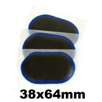 Патч-вставка евро резиновая внутренняя трубка для ремонта проколов 38x64 мм вулканизация 1 шт.