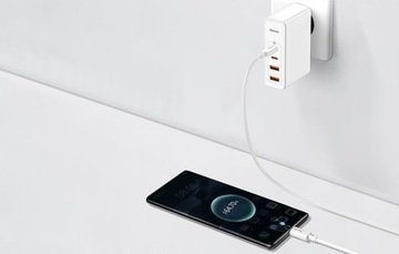 Зарядное устройство BASEUS GaN2 PRO 100 Вт, 2x USB-C/USB PD QC4 + кабель USB-C