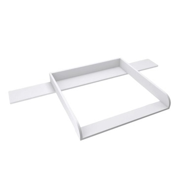 Biały Przewijak z Blendą Zaokrąglony na Komodę Hemnes 8 Szuflad 78x80 cm