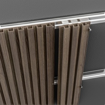 Фасадная доска 3D рейки ЛЕНТА
