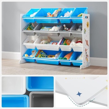 ДЕТСКАЯ ПОЛКА, подставка для детских игрушек, пластиковые контейнеры