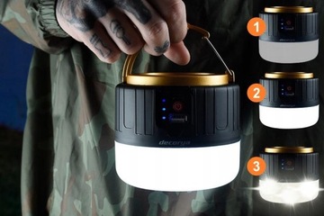 Светодиодный походный фонарь с Powerbank для рыб