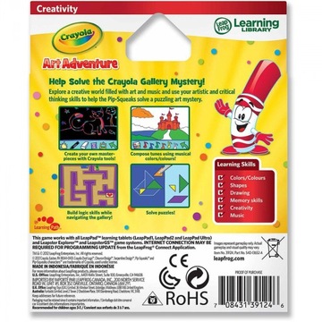 LeapFrog Learning Library Crayola Art Приключенческая игра