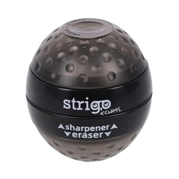 Temperówka Strigo na dwie grubości ołówków i kredek z gumką Kula