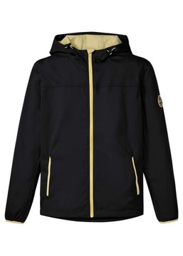 B.P.C kurtka softshell męska cienka czarna z żółtymi dodatkami 56.