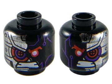 LEGO 3626cpb2542 GŁOWA NINJAGO Nindroid (1g)