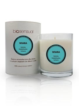 Świeca do masażu naturalna olejki WIARA 200g