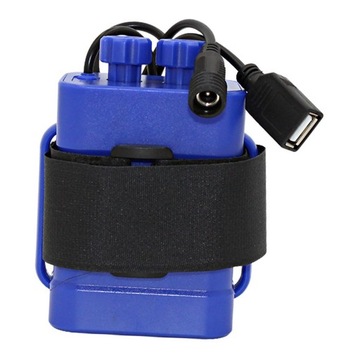 18650 Ładowarka do akumulatorów Przenośny akumulator USB Niebieski