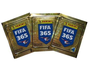 PANINI 20 x ORYGINALNE SASZETKI = 100 x NAKLEJKI PIŁKARSKIE FIFA 365 2017