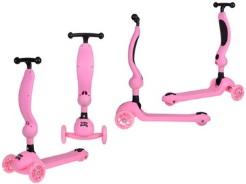 Самокат Tiny Bike 2in1, 3-колесные балансировочные колеса с освещением SS0783