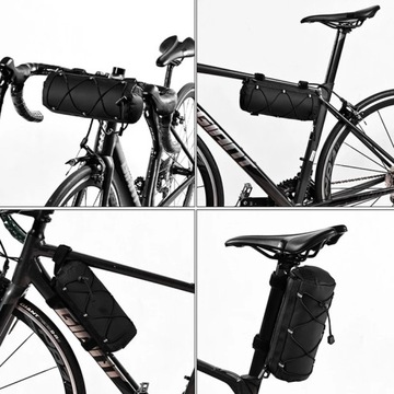 TORBA SAKWA rowerowa WODOODPORNA + pasek na ramię 2l (ZR42)