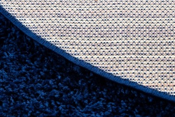 Ковер Shaggy круглый, темно-синий, круг 100 см.