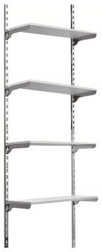 REGAŁ METALOWY MODUŁOWY 4 PÓŁKI MAGAZYN SKLEP WARSZTAT 60x240 CHROM