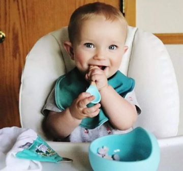 ТАРЕЛКА, ЧАШКА, столовые приборы, СИЛИКОНОВЫЙ ОБЕДЕННЫЙ НАБОР, бежевый