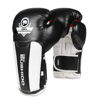 RĘKAWICE BOKSERSKIE SPARINGOWE BOKS KICKBOXING BUSHIDO Z SIATKĄ B-3W 12oz