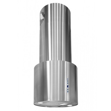 OKAP WYSPOWY TOFLESZ CYLINDER INOX NOWOŚĆ NA RYNKU