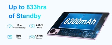 Планшет DOOGEE T20, 15 ГБ/256 ГБ, 10,4 дюйма, 8300 мАч, TUV FHD+2K Widevine L1