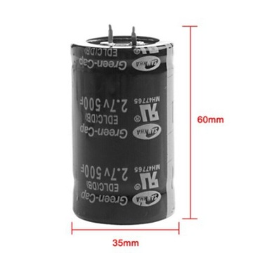 Farad 2.7V500F электрический черный 2/4 фута 35x60 мм 2 фута