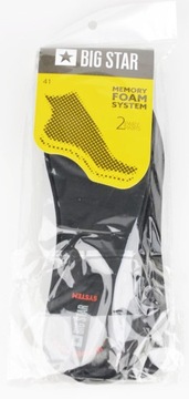 BIG STAR Wkładki Memory Foam Czarne r. 41