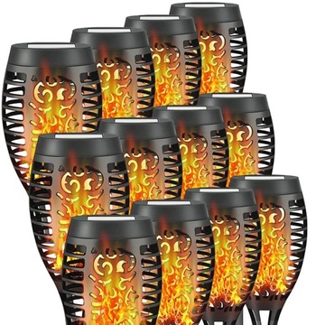 СОЛНЕЧНАЯ ЛАМПА ФАКЕЛ СОЛНЕЧНЫЕ САДОВЫЕ ЛАМПЫ LED САД 12 ШТ.