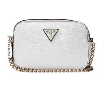Guess Torebka Damska Listonoszka stylowa biała Noelle Crossbody
