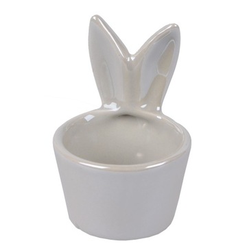 KIELISZEK NA JAJKO Z USZAMI CERAMICZNY Wielkanoc