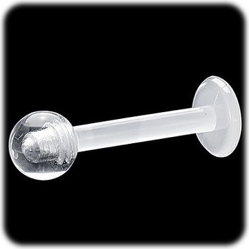 kolczyk do wargi labret bioplast ptfe 1.2/6/3mm