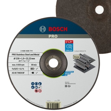 BOSCH TARCZA KORUNDOWA 230/22/1,9MM DO CIĘCIA STALI